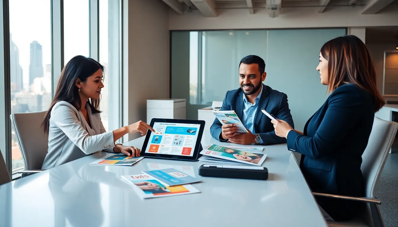 team discussing budget-friendly event planning resources in a modern office.